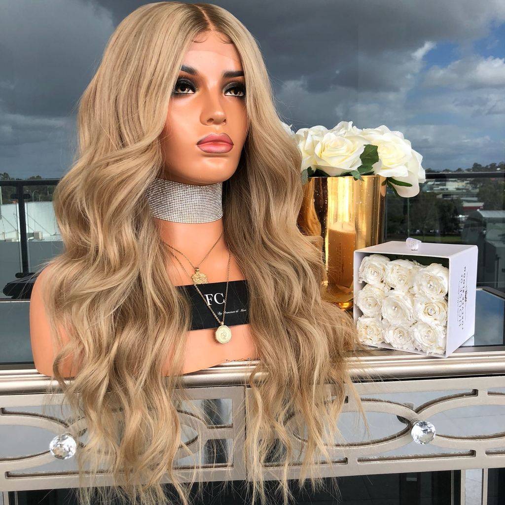 womeneuropegoldencurlyhairsetscustomwigs假发日常整顶假发