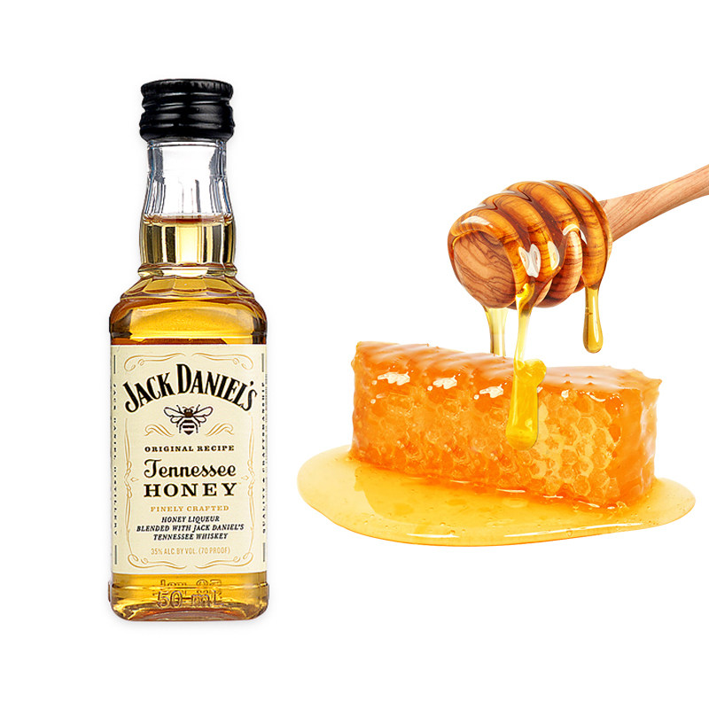 杰克丹尼蜂蜜味力娇酒蜂蜜小酒版塑料瓶50mljackdaniels洋酒