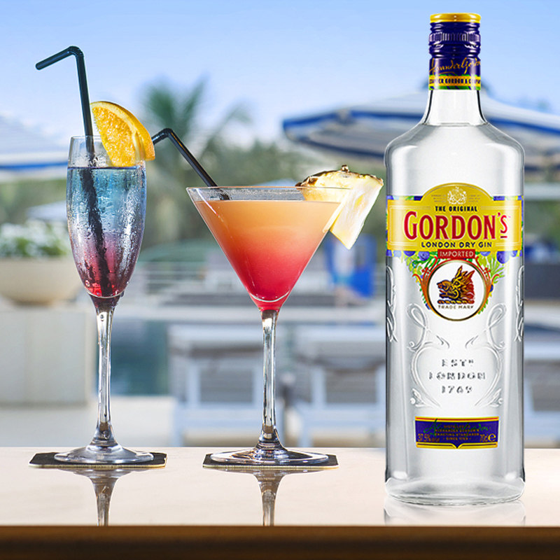 英国松子基酒鸡尾酒金汤金酒琴进口杜松子gordon金酒金酒