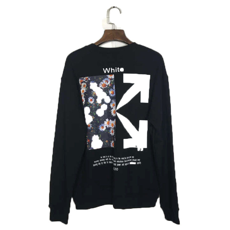 offwilard小雏菊箭头卫衣white20fw秋冬新款网红卫衣