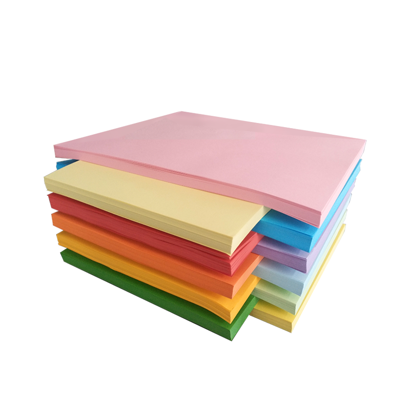 如歌彩色a4纸100张幼儿园儿童学生手工折纸彩色打印复印纸混色装粉色