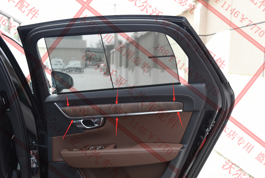 饰板适用沃尔沃s90车门v90s90l门内桃木xc90车身