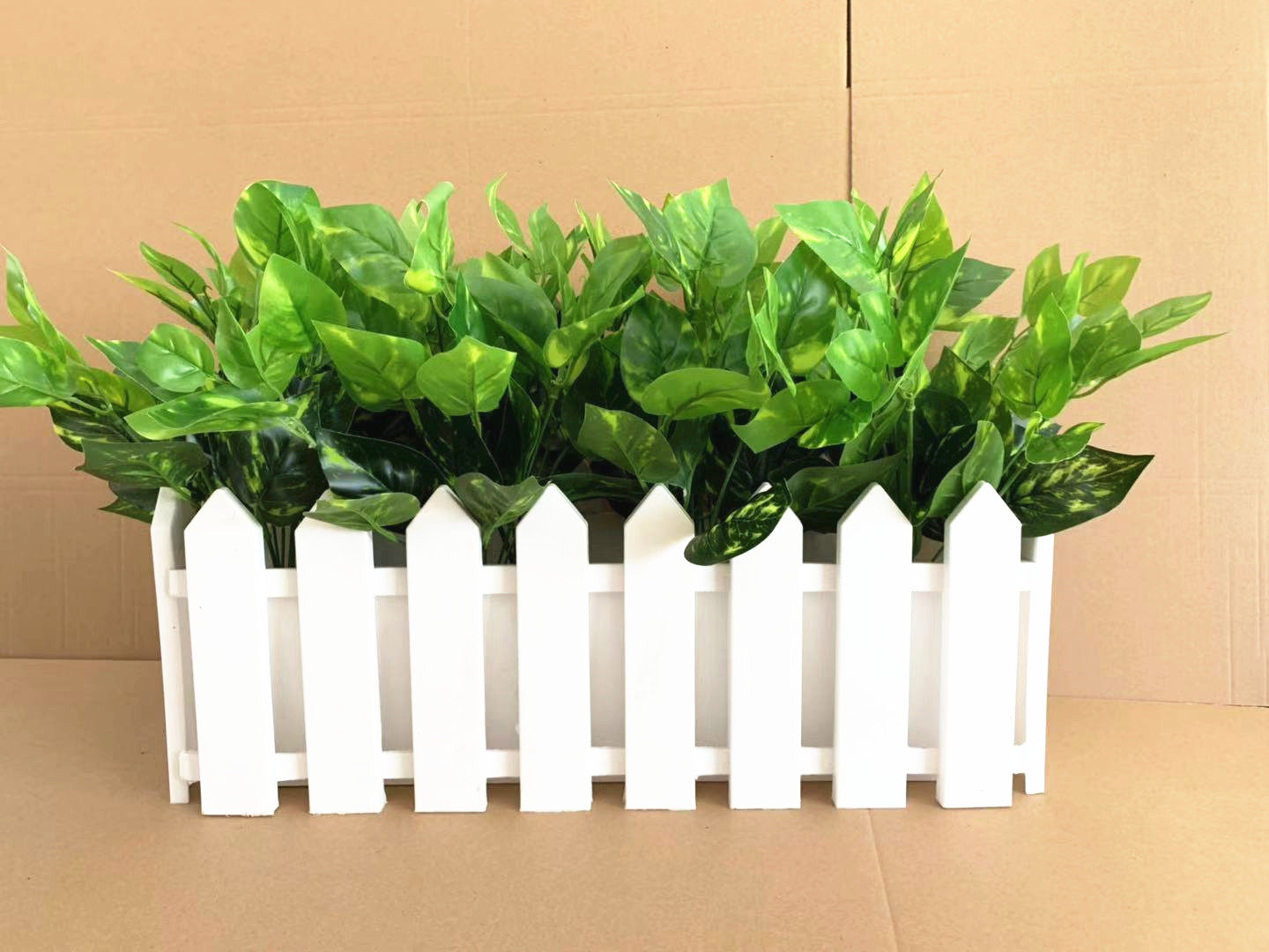 仿真加宽栅栏花假塑料桌面墙角遮挡绿植盆栽仿真花