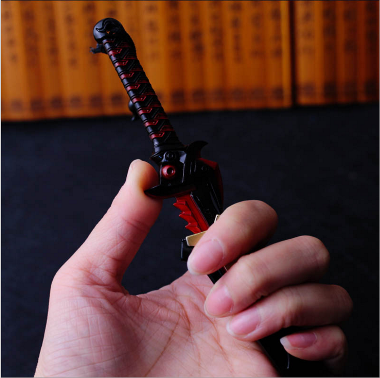 守望源氏邪鬼武器游戏屁股肋差周边合金鞘刀游戏实物周边