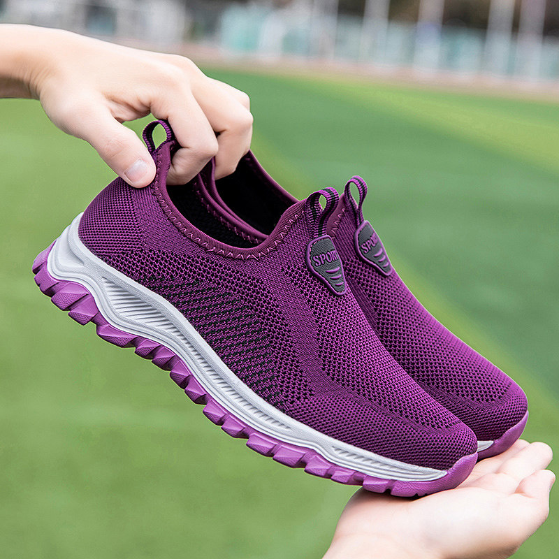 足力健老人夏季透气官方旗舰店正品女款妈妈中老年休闲时尚休闲鞋