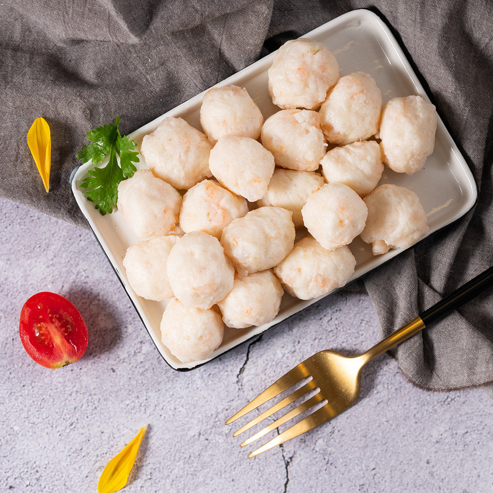 鱼丸手工火锅食材组合套餐1千克冷冻海鲜墨鱼鱼丸