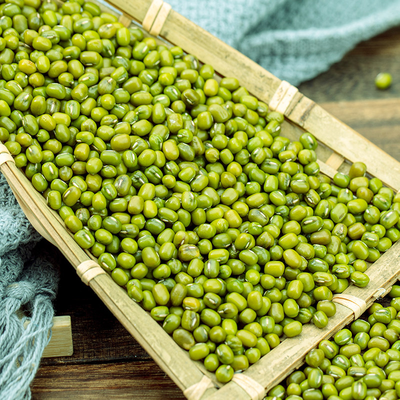 农家绿豆仁5斤新鲜绿豆汤 可去皮脱皮绿豆糕材料冰沙杂粮500g包邮
