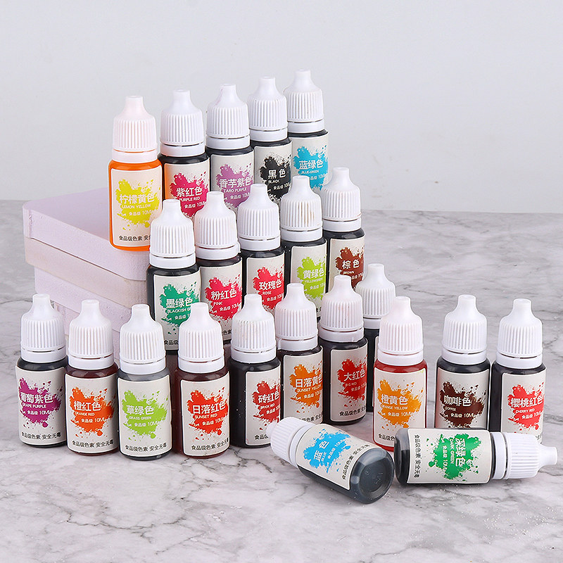 可食用色素儿童实验手工做泥材料起泡调色专用粘土