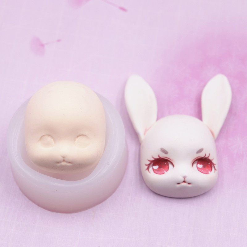 硅胶超轻粘土白玉bjd兔子软陶黏土二次元娃娃粘土