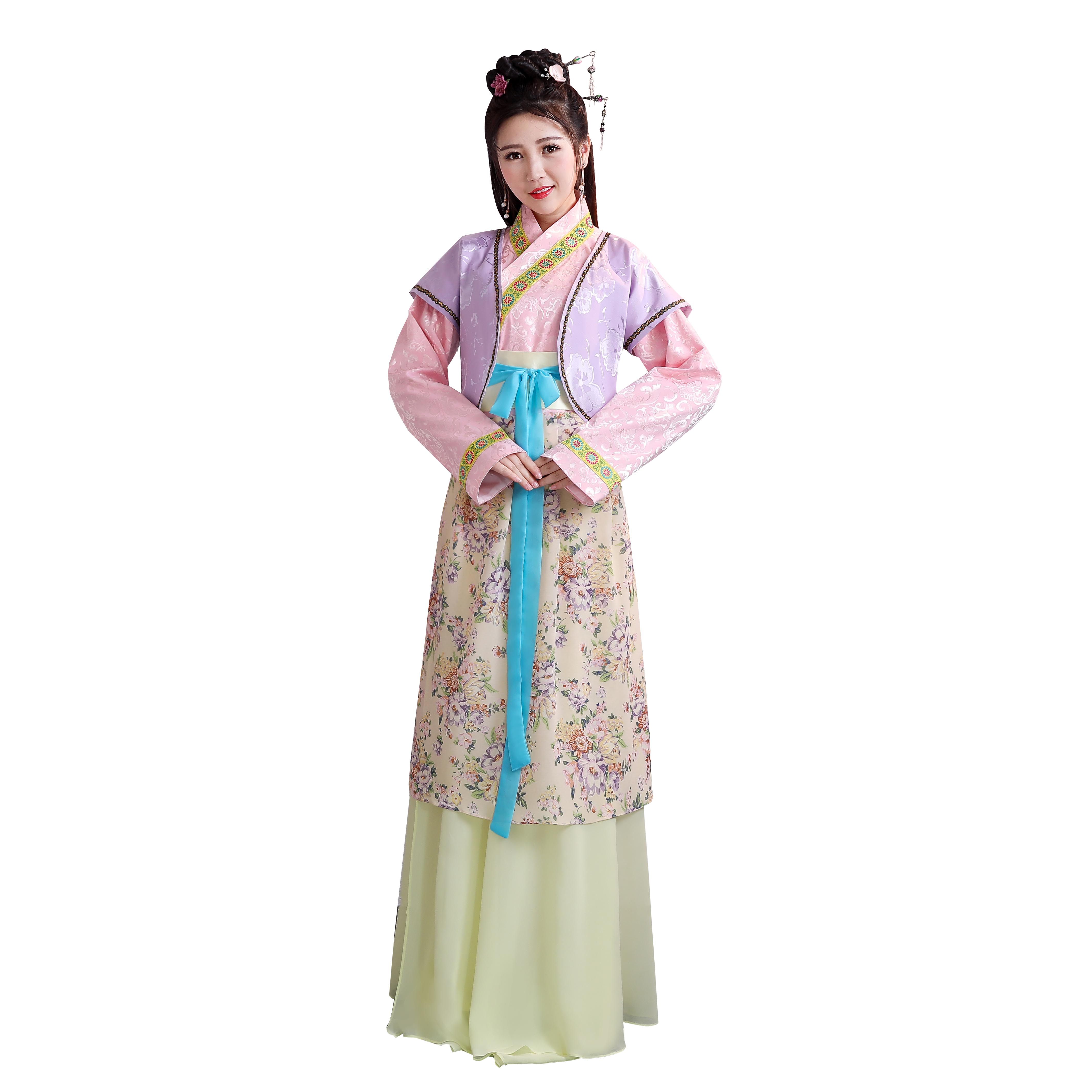 影视如花演出服演出仙姑何仙姑秋香古装侍女石榴姐民族服装