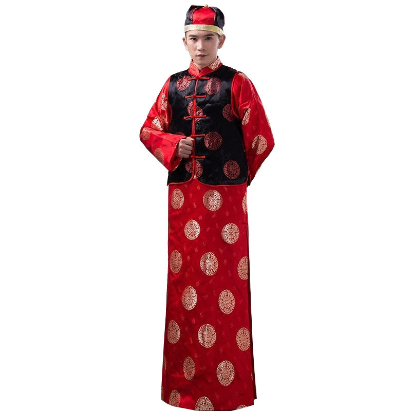 古装清朝地主员外马甲长衫服装王爷贝勒阿哥民族服装