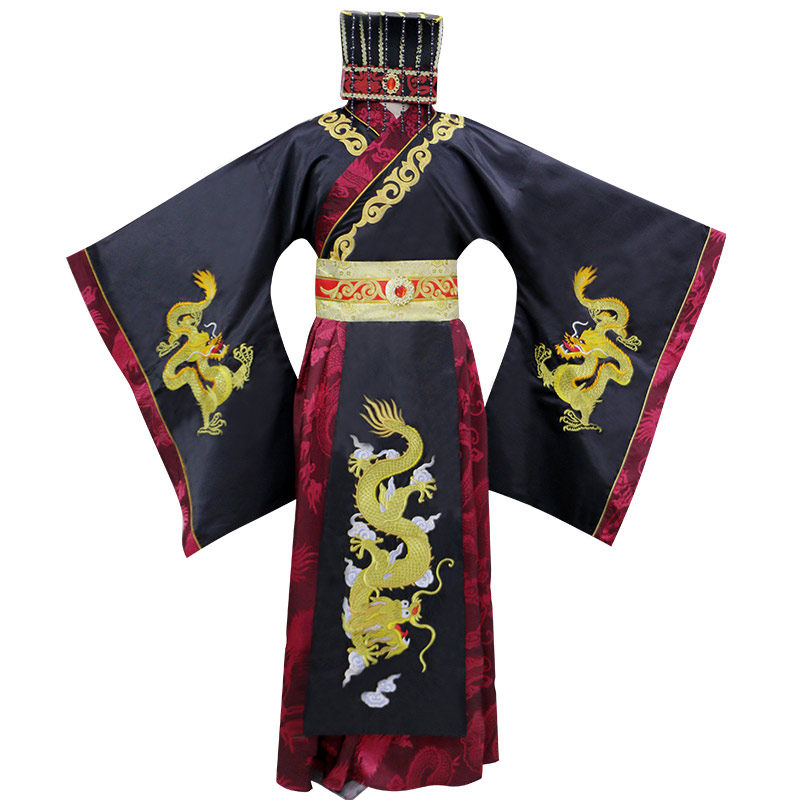 秦始皇古装汉唐唐朝天子帝王朝服舞台演出服影视民族服装