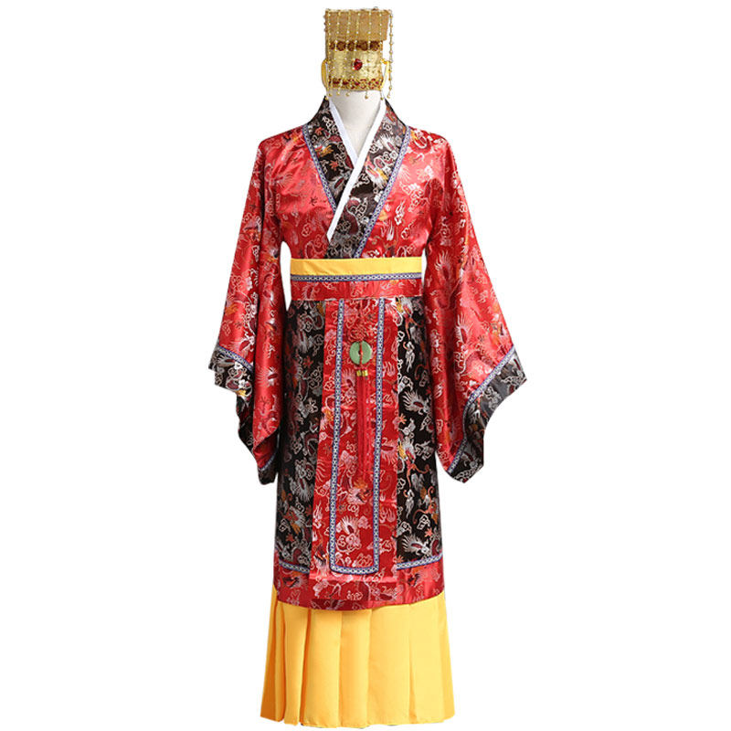 古装男汉服秦汉代龙袍唐龙皇帝汉武帝刘邦隋唐民族服装