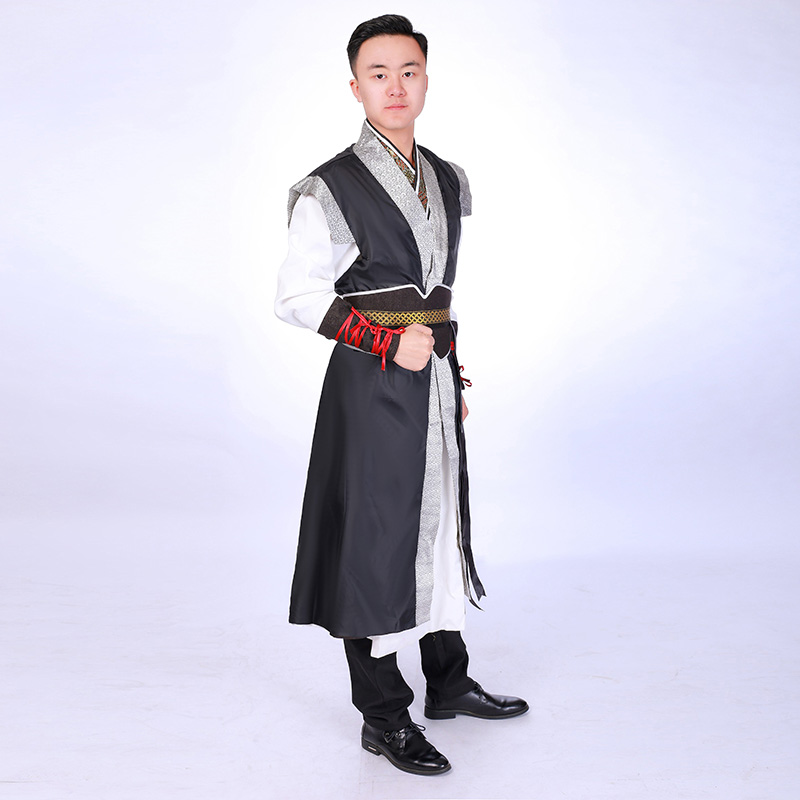 古代猛将服装龙服装战袍大臣男士关羽刘备三国民族服装