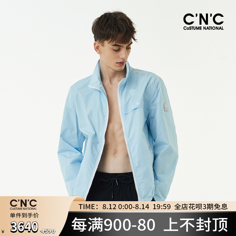CNC男装2022年春夏新款定制品牌字母logo硅胶章梭织夹克外套男