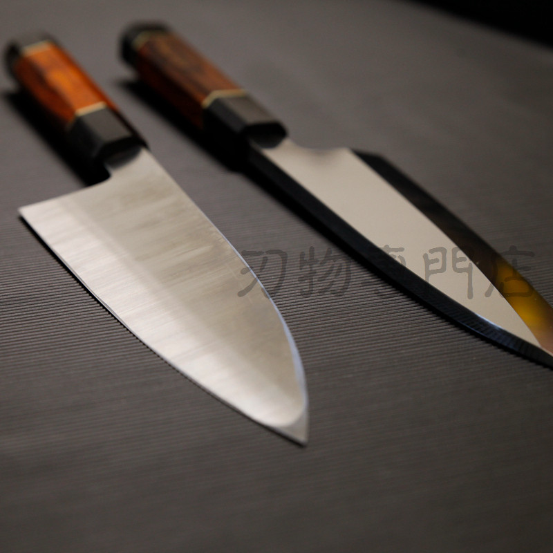 日本左手出刃柳刃先丸切付日式深冷440c硬度多功能刀