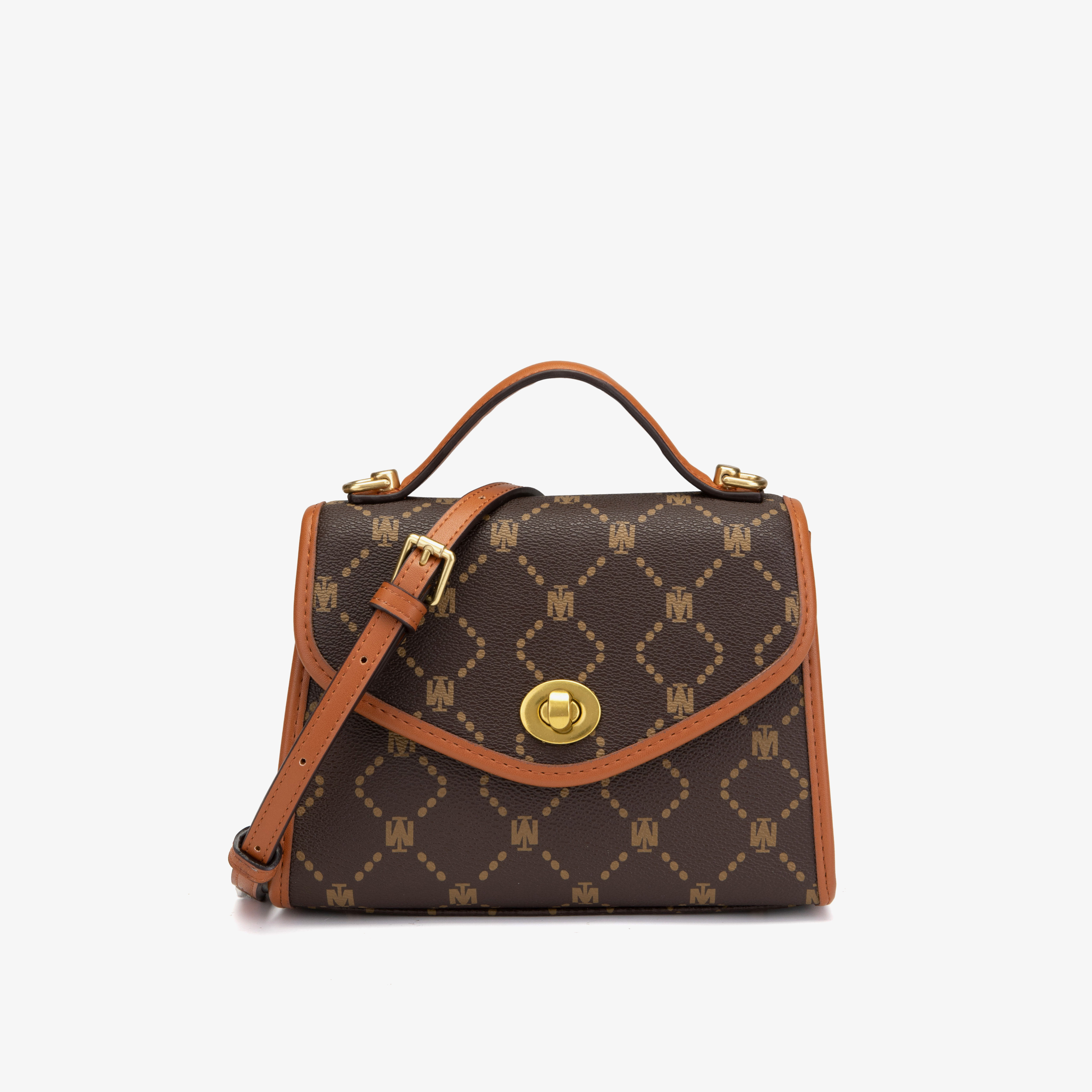 包包2020新款潮小mk老花包百搭ins斜挎包女独特质感手提单肩包