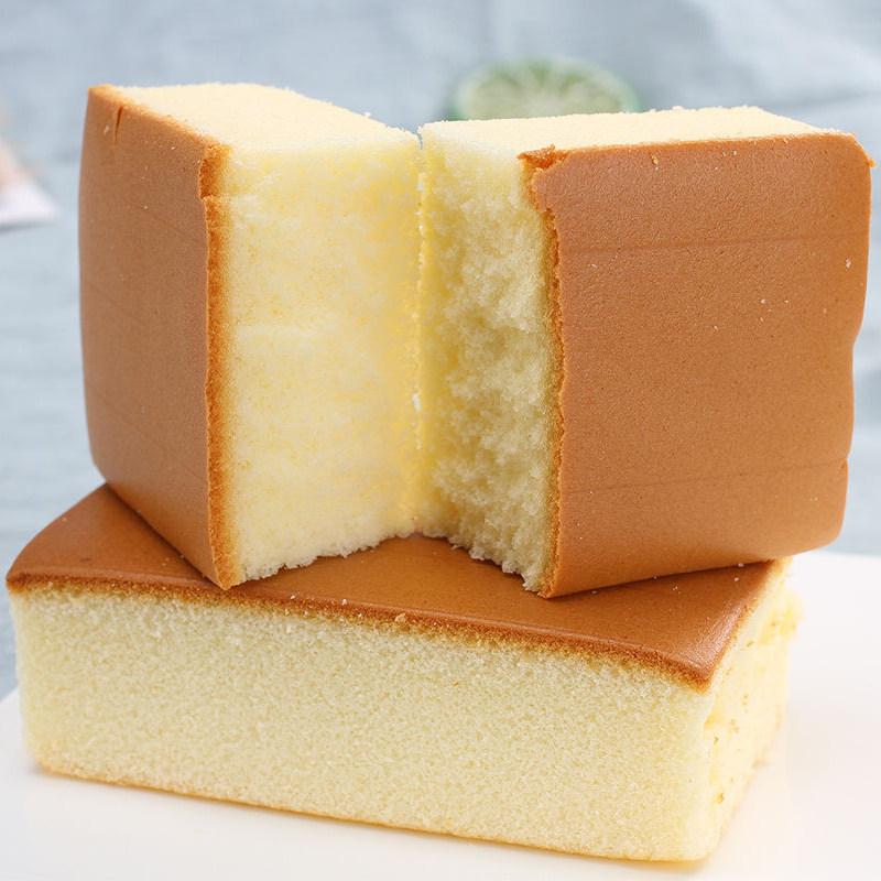 厂家直销傅万利海绵纯蛋糕营养早餐儿童点心手工长崎湖北发货加油