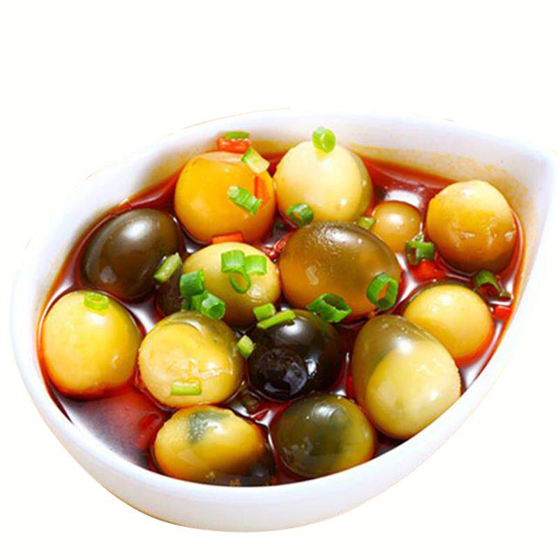 鹌鹑蛋皮蛋50枚装溏心变蛋小皮蛋 江西特产无铅皮蛋 松花蛋包邮