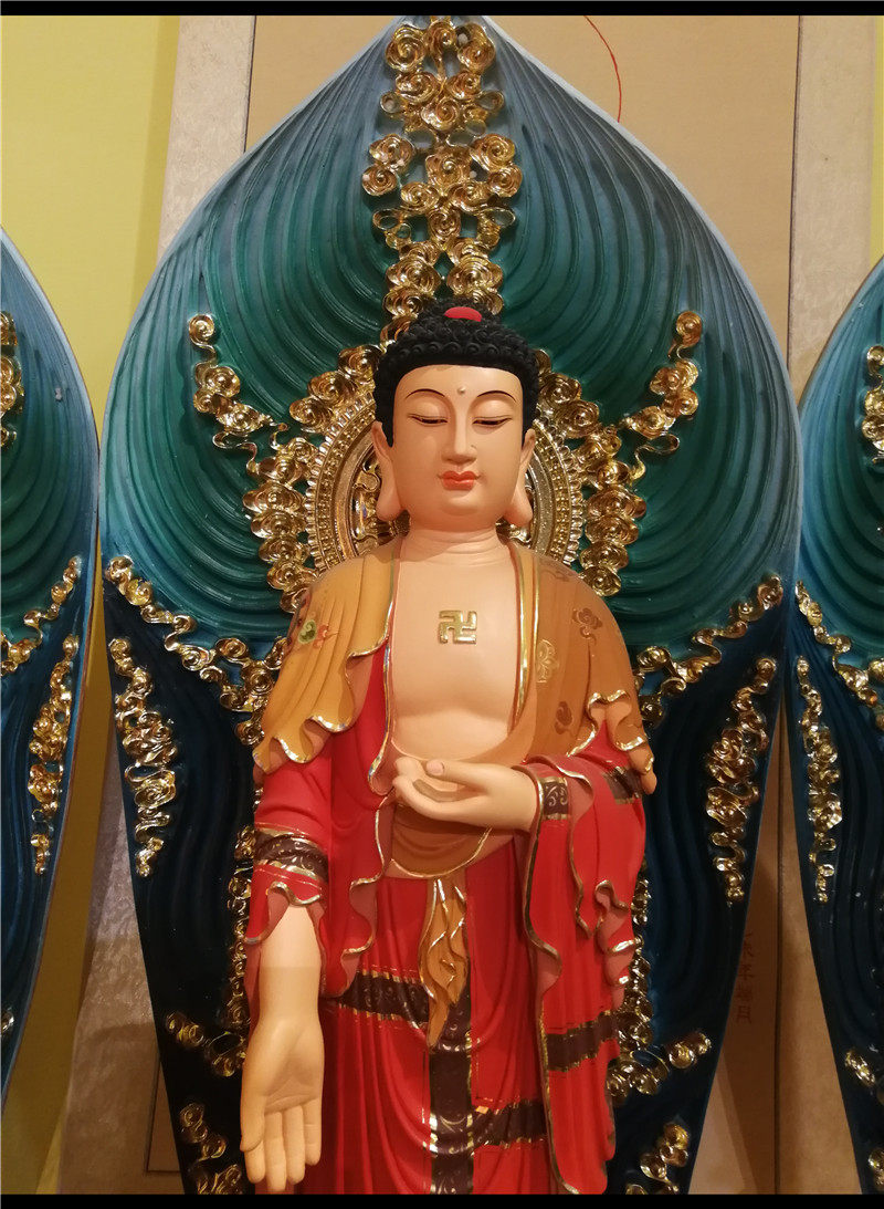 郑州88公分西方三圣佛像摆件阿弥陀佛大势观音菩萨摆件
