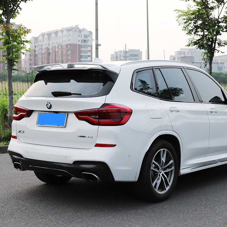 尾翼适用于16-21款宝马x1x3改装运动风翼装饰打孔尾翼