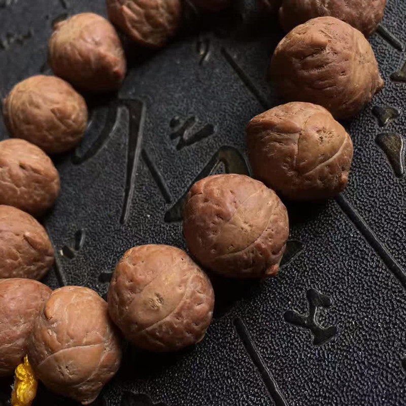 尼泊尔凤眼菩提手串 带角恶魔天使凤眼菩提子佛珠念珠