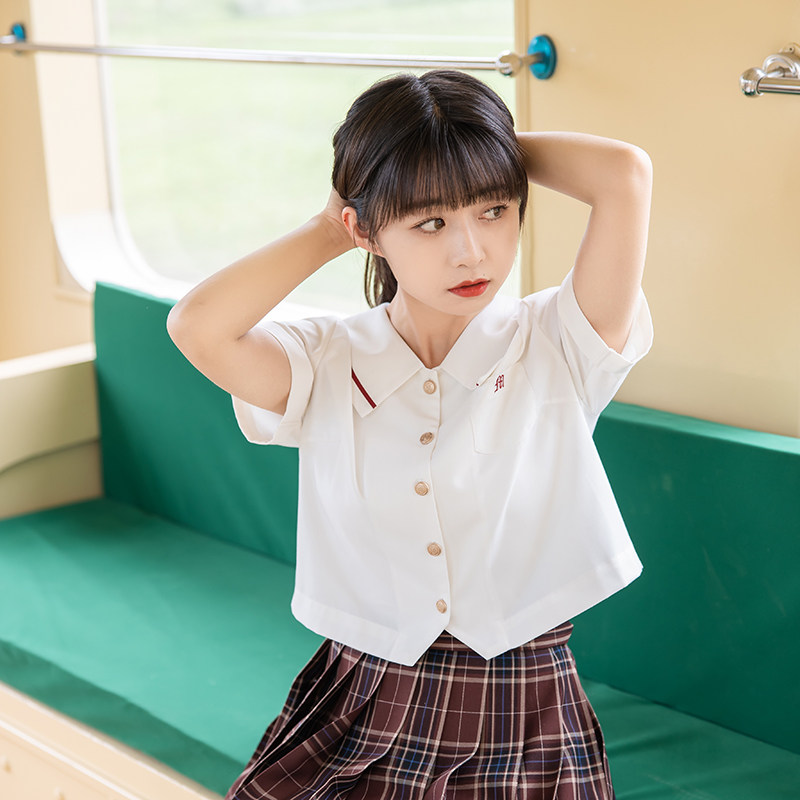 松崎夏服日jk正统原创学院短袖高校水手变形学生校服