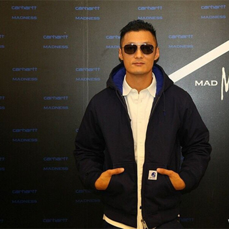 正品madnessmdns余文乐男装休闲连帽外套秋冬加厚夹克