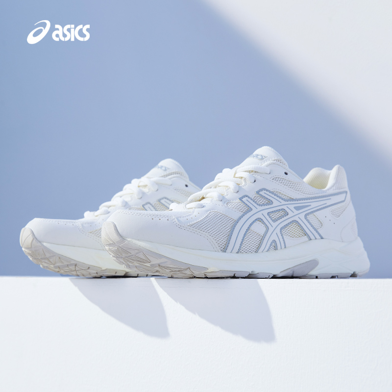 asics亚瑟士小白鞋运动鞋女鞋gelcontendcn透气减震白色跑步鞋
