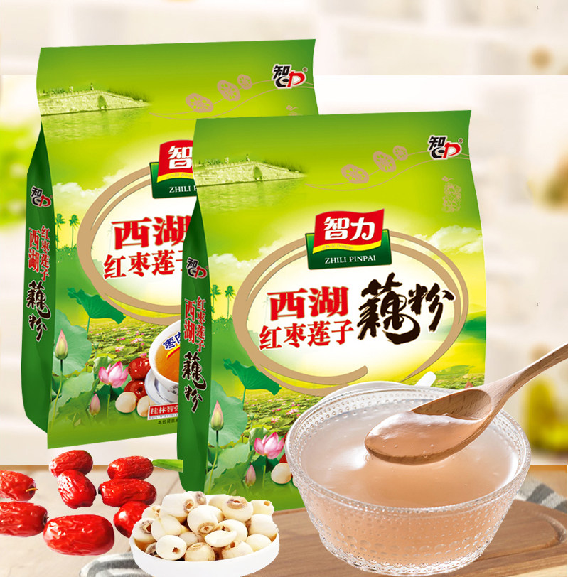 智力西湖红枣莲子藕粉510克营养早餐即食冲饮藕粉