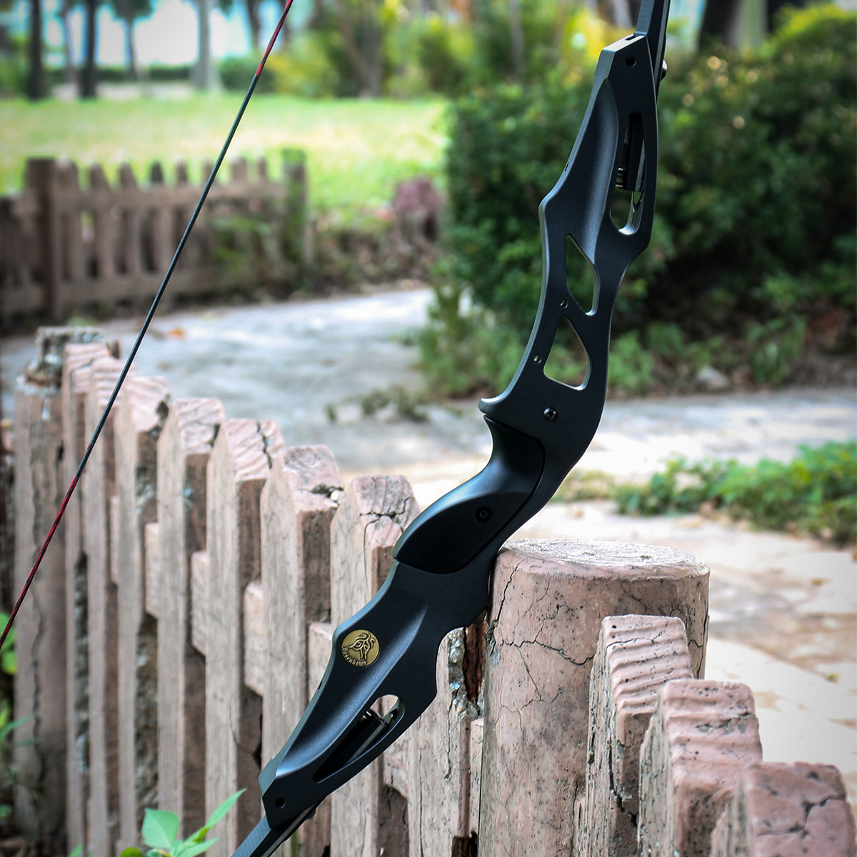 炎字弓坊19吋黑锋美猎反曲弓泡沫芯玻片美式猎弓美猎弓箭套装射