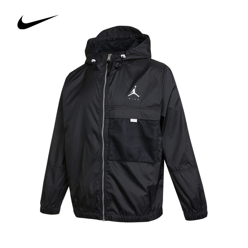 Nike耐克2022年春夏新款男子拉链连帽防风梭织外套夹克DM1868-010
