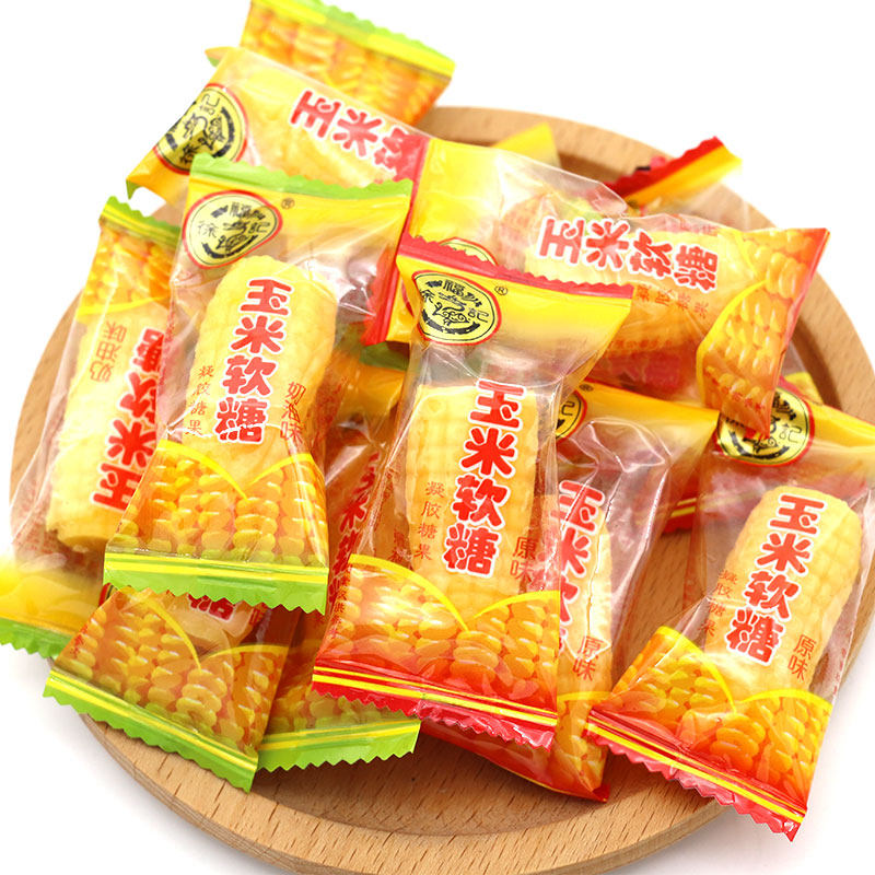 徐福记奶油玉米软糖500g40颗散装原味喜糖传统传统糖果