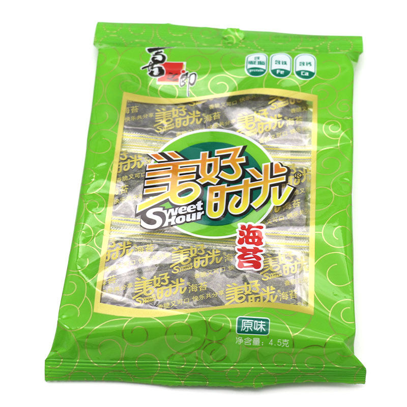 喜之美好时光海原味27g4.5gx6休闲零食海苔系列