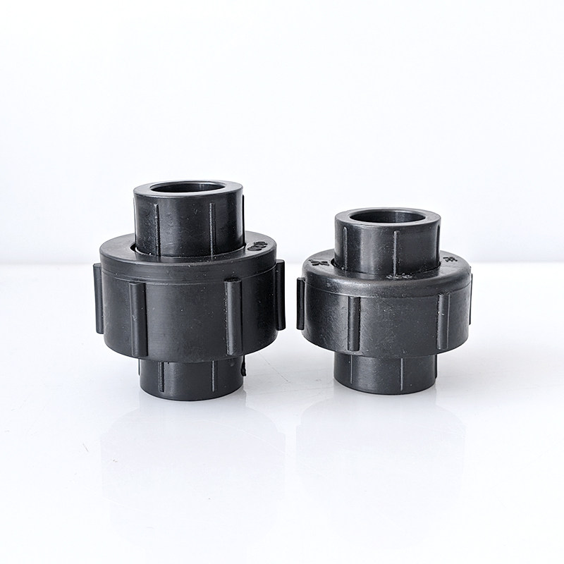 pe活接202532405063管道活扣活结4分6分1寸热熔pe管