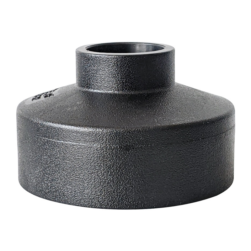 pe大小直通变径4寸焊接异径热熔水管7590110pe管