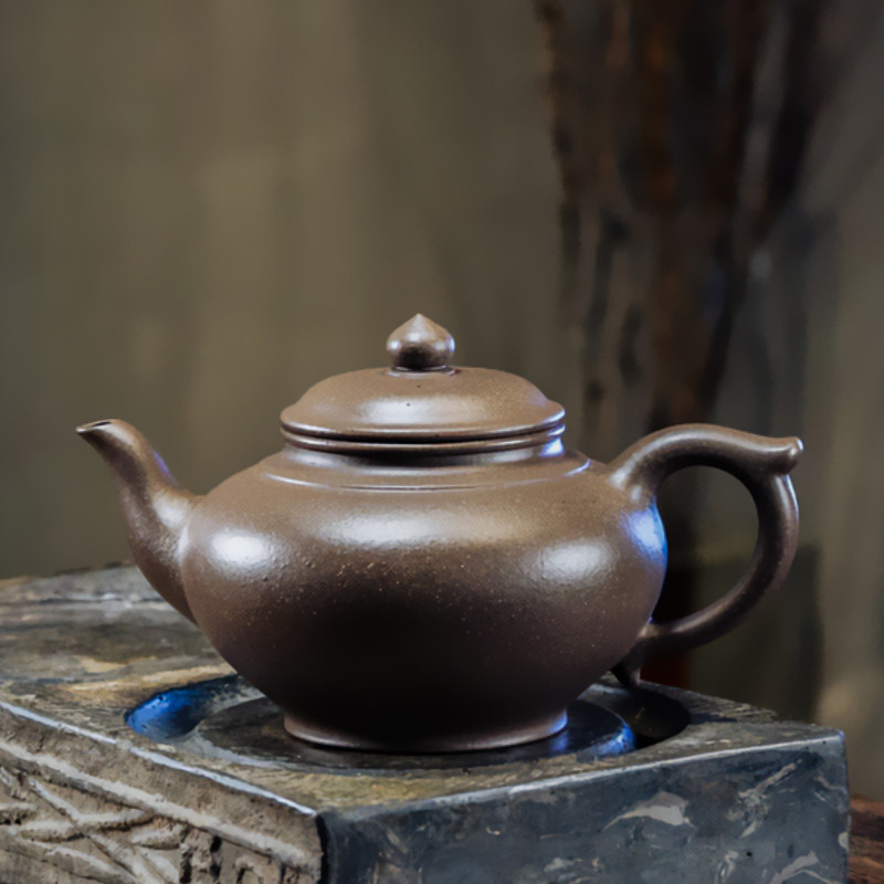 御陶黄龙山高档茶壶老青段龙山笑樱陶雅柴烧紫砂壶茶壶