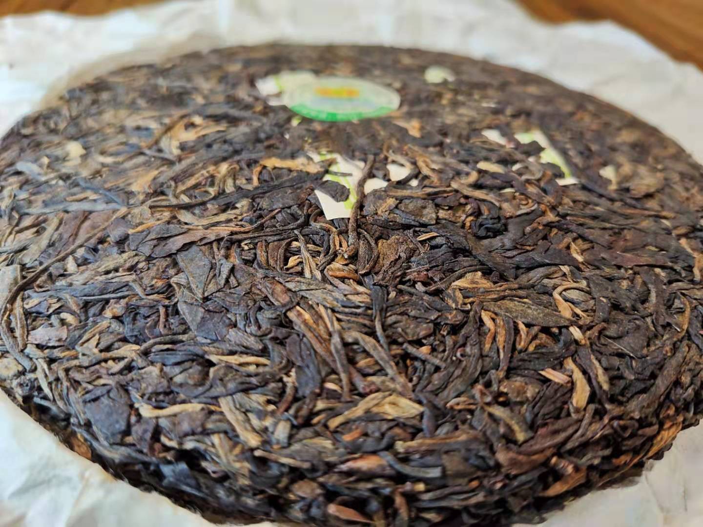 2007年勐库春尖云南普洱茶生茶干仓高香老韵味足回普洱