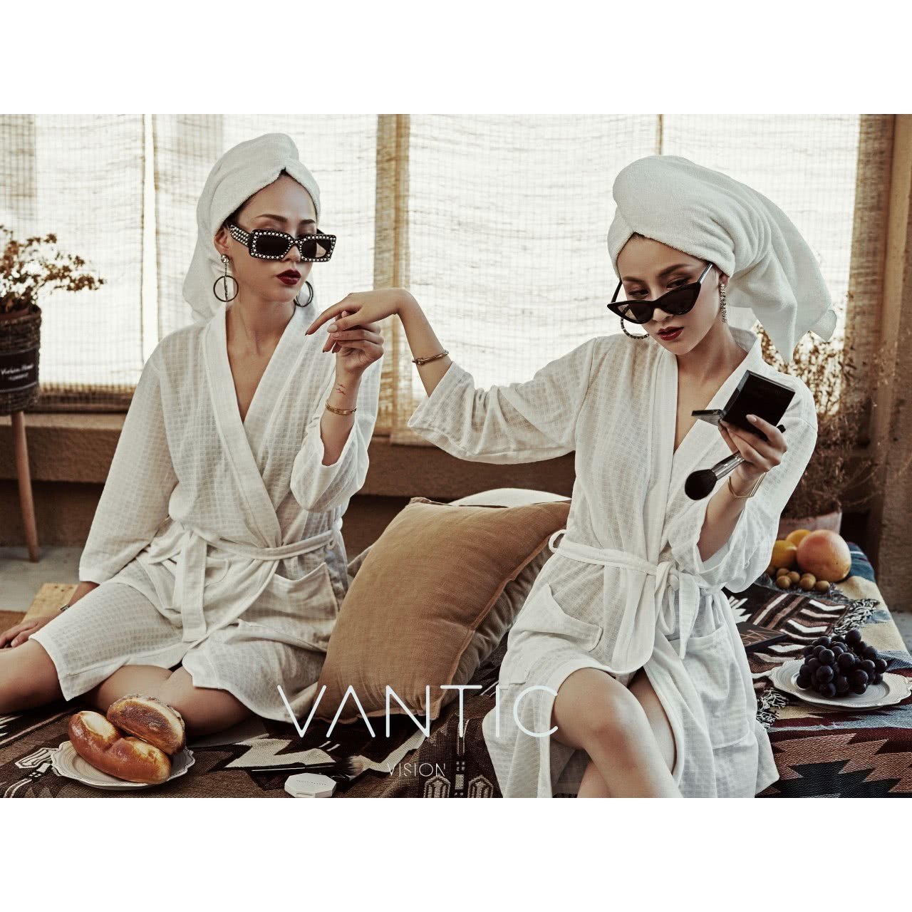 影楼新款私房浴袍艺术照闺蜜写真主题服装姐妹民族服装