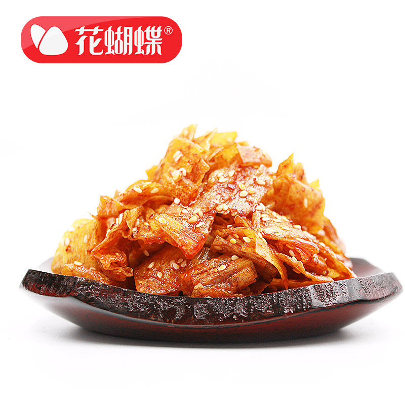 萍乡花蝴蝶香辣味豆皮辣条片豆腐干特产儿时零食包邮辣条网红嚼劲