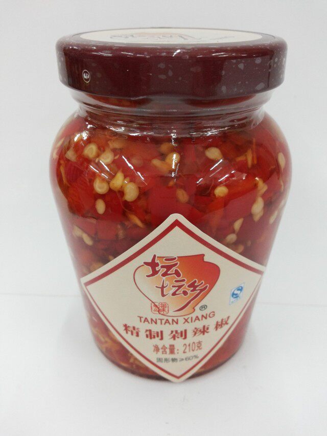 湖南特产坛坛乡红辣椒剁椒蒸鱼鱼头调料辣椒酱6瓶辣椒粉料