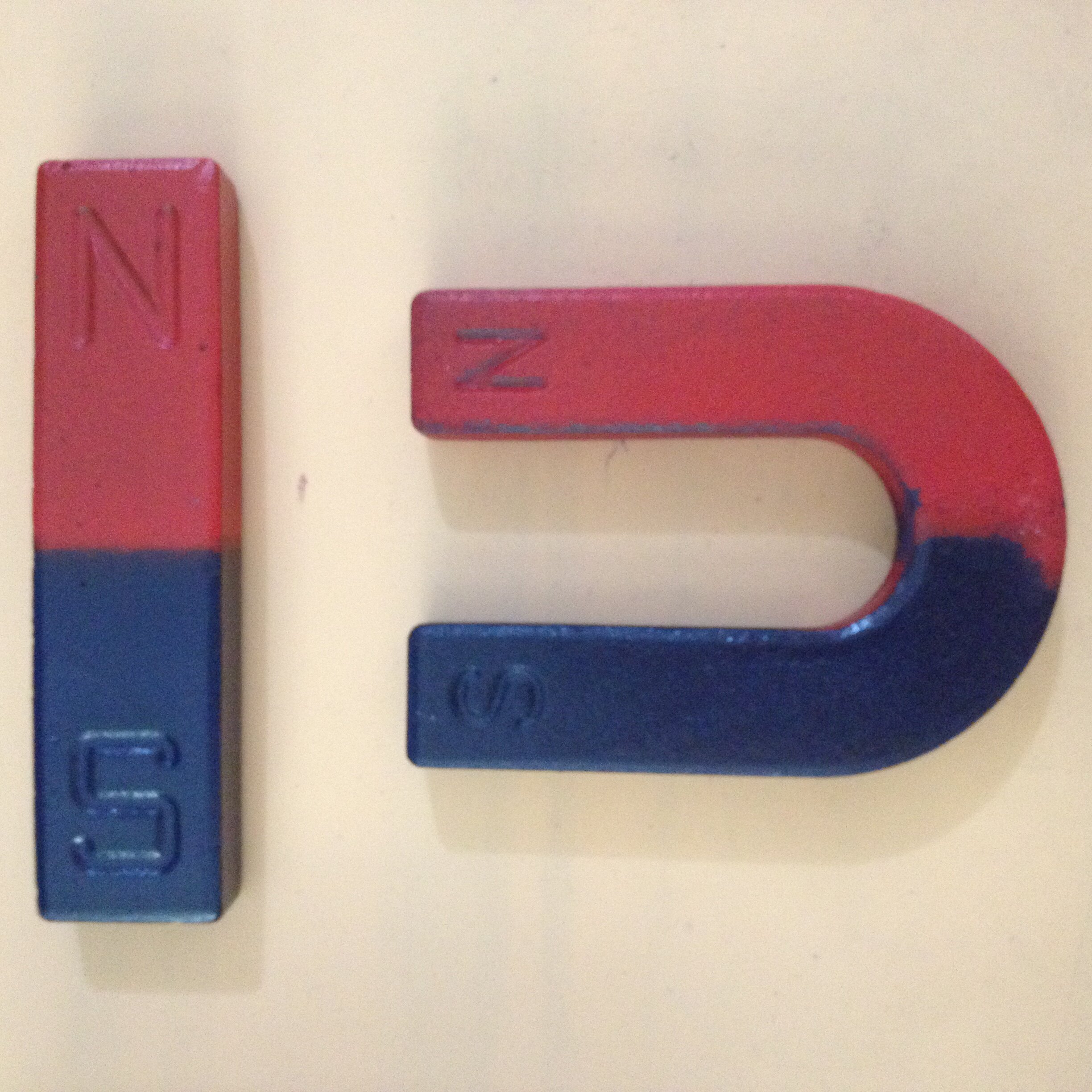 普磁幼儿园儿童科学物理实验玩具创意益智器材圆形u型喷漆ns磁铁