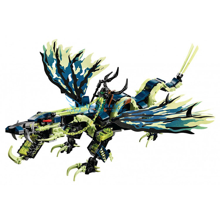 lego乐高ninjago70736莫罗龙的攻击摩罗大师暗黑巨龙建构