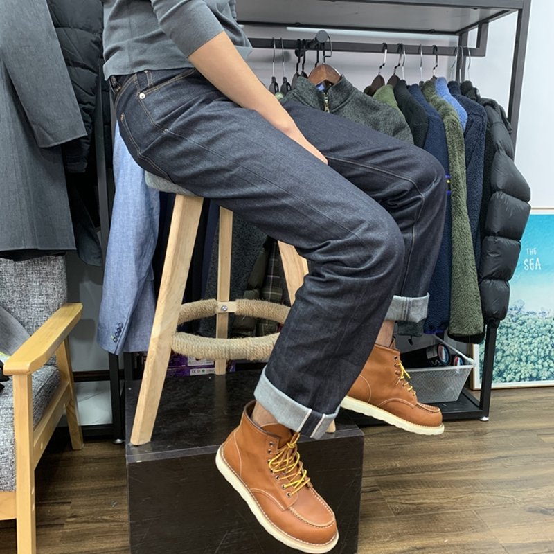 T5656去年卖了1500条！特价~ 秋季男士原色未脱浆直筒牛仔裤养牛