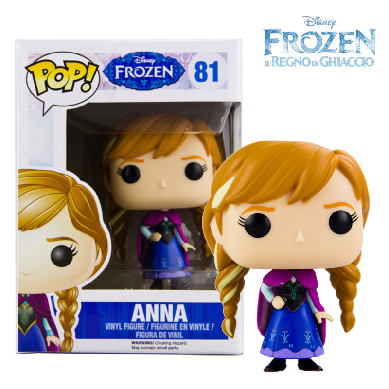 正版frozen 冰雪奇缘 艾莎公主elsa funko pop 公仔模型手办玩具