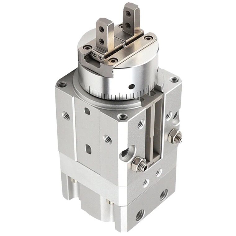 mrhq气缸smc旋转夹紧手指气爪mrhq10d16d20d气缸