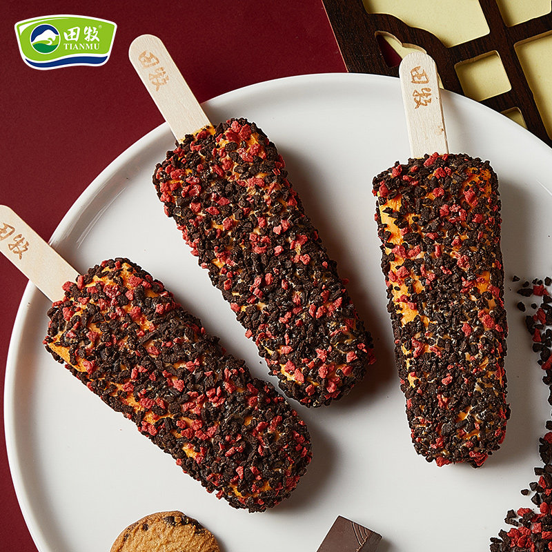 5支田牧冰淇淋金钻巧克力口味鲜奶冰激凌雪糕冷饮冰淇淋