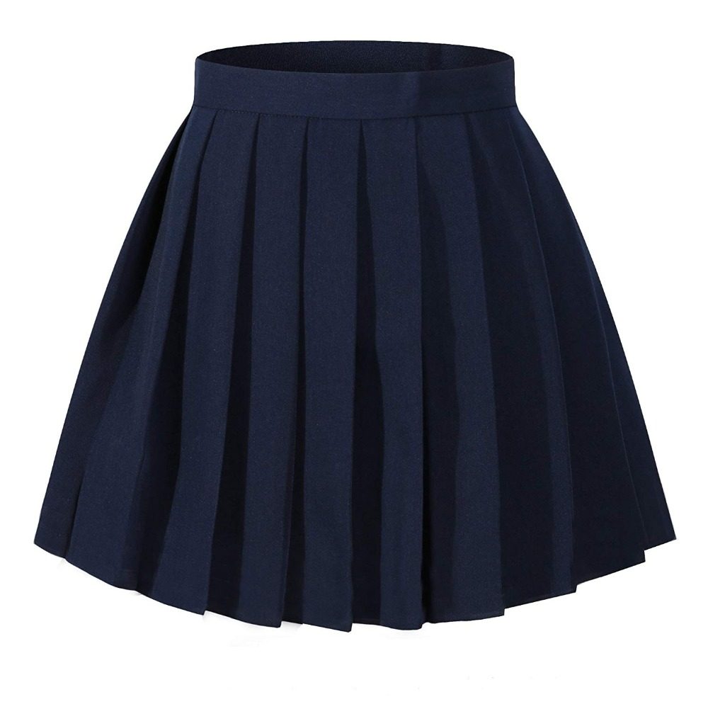 womenhighwaistpleatedskirtminiskirtsgirlschool半身裙