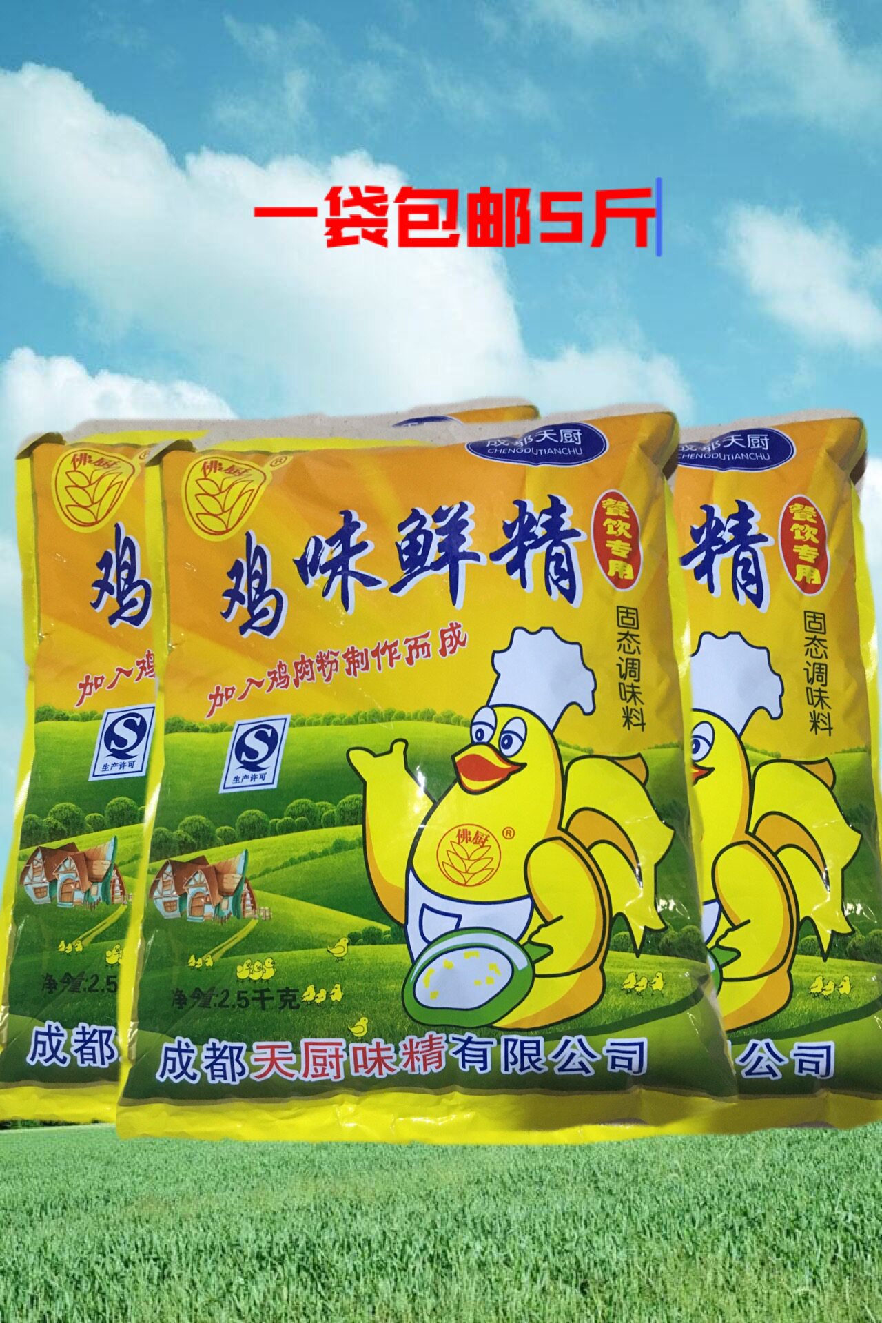 味精天厨晶体粉末状鸡精5斤成都佛厨小面米线火锅调料