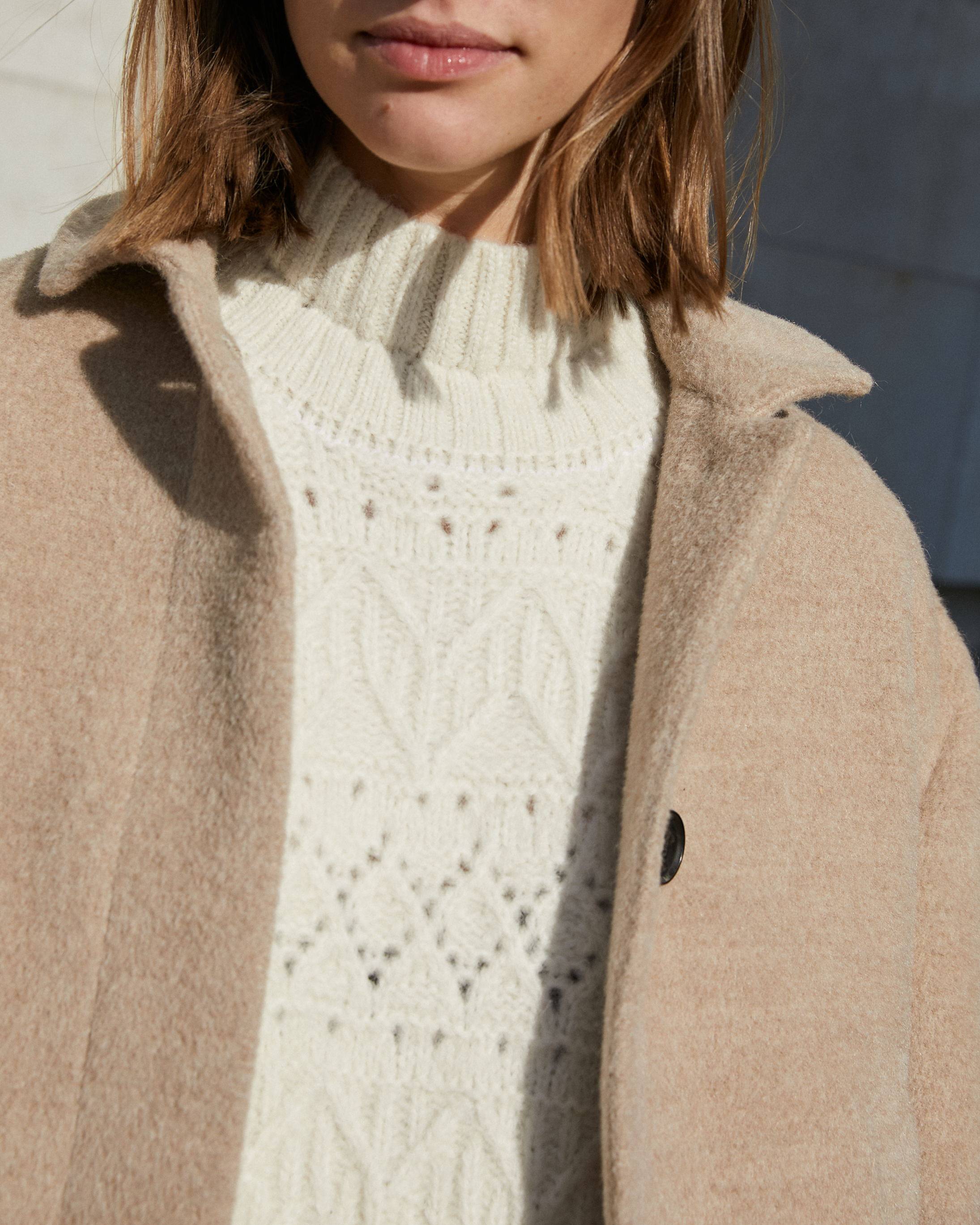 21aw丹麦进口aiayublanca幼羊驼毛镂空编织毛衫毛衣